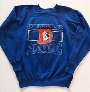 Ultra Sweats Denver Broncos Sweatshirt Size L Vintage